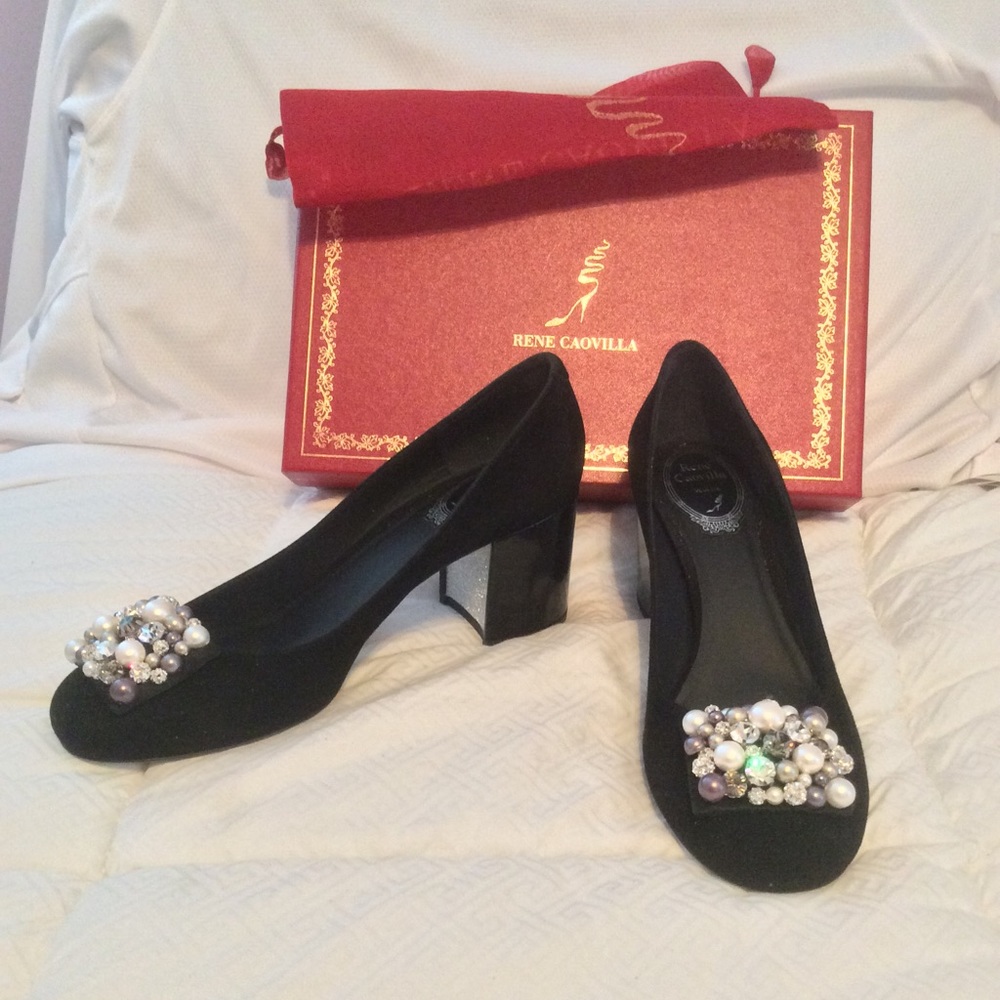 NEW Rene Caovilla Pearly Pump  SALE